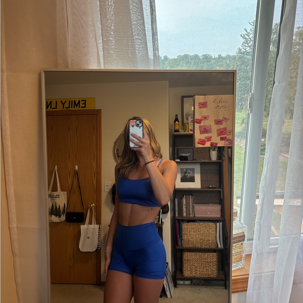 NWOT Aerie Blue Athletic Set - Picture 3 of 11